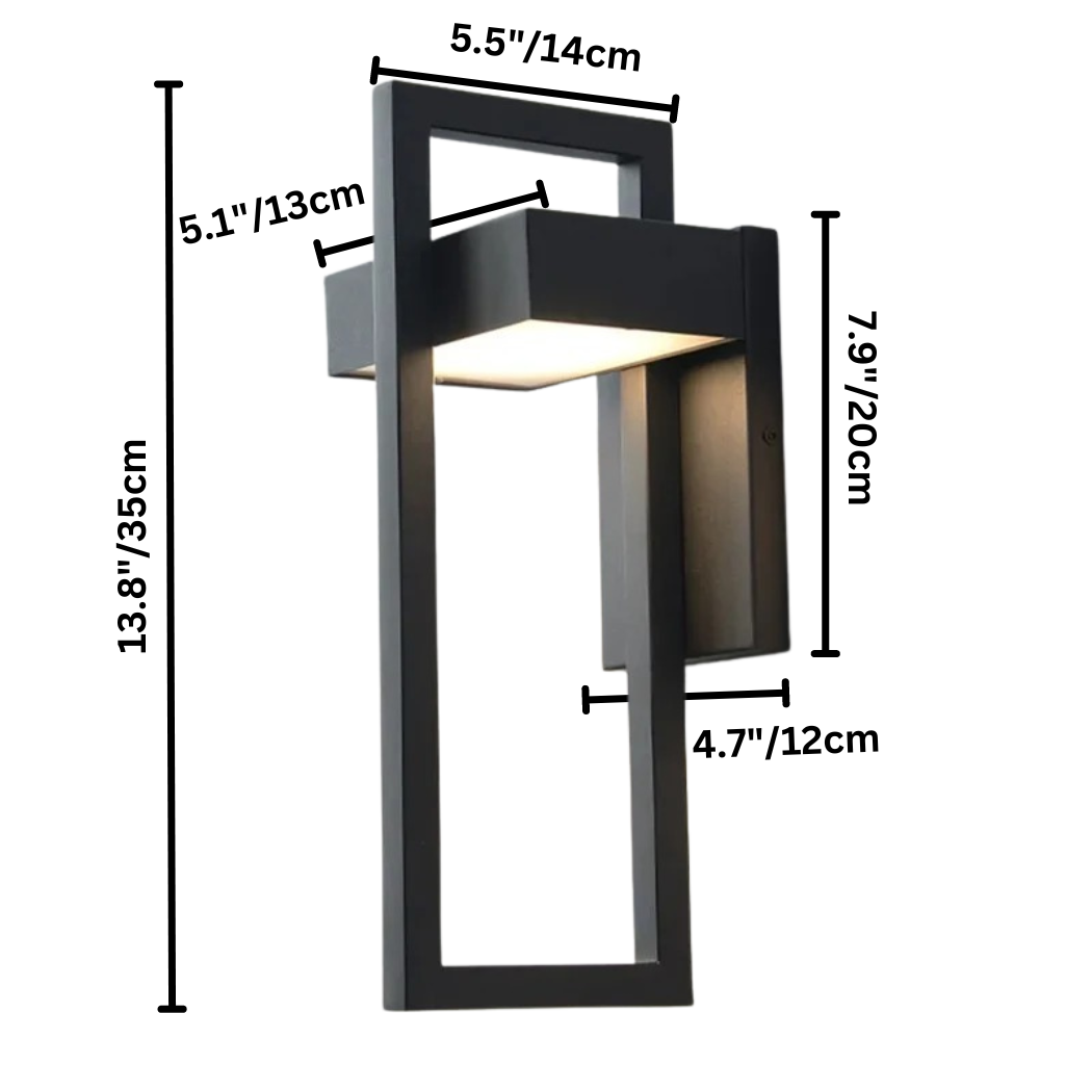 Geometric Outdoor Wall Light