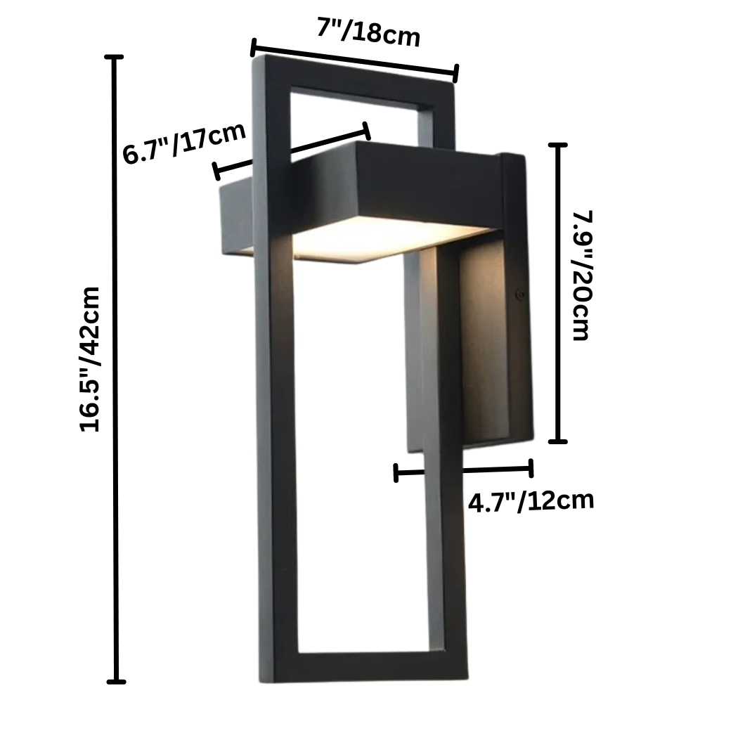 Geometric Outdoor Wall Light