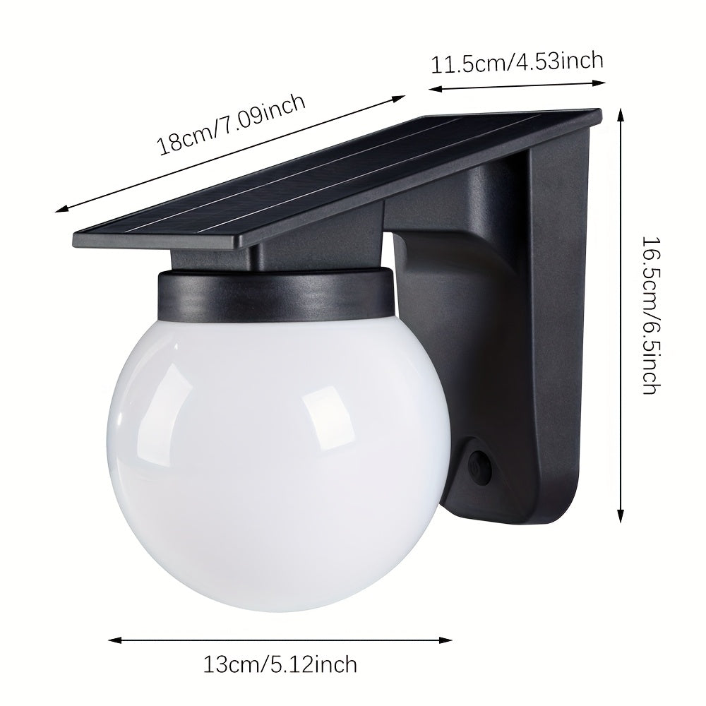 Solar Globe Wall Light