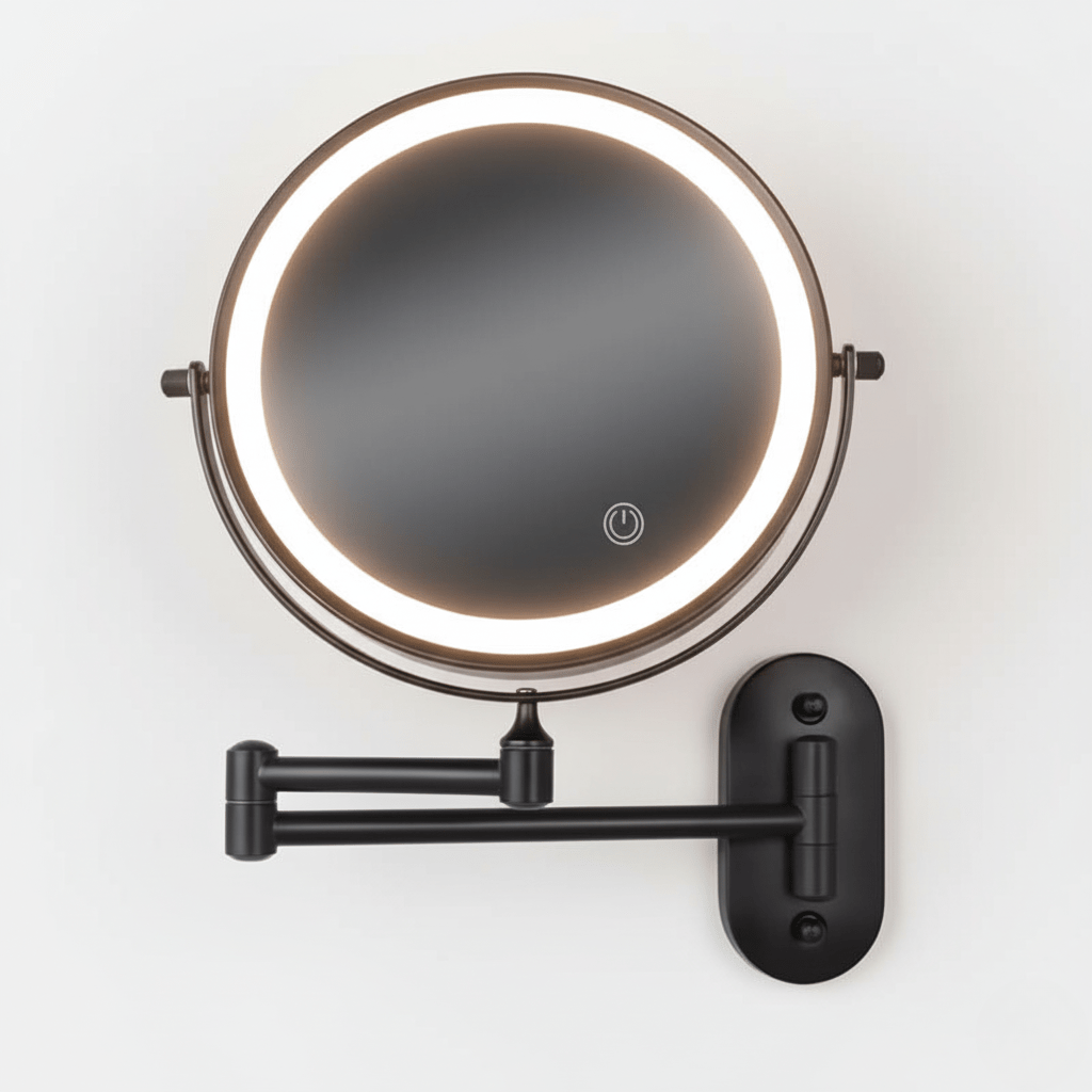 LED Magnifying Mirror with Adjustable Lighting