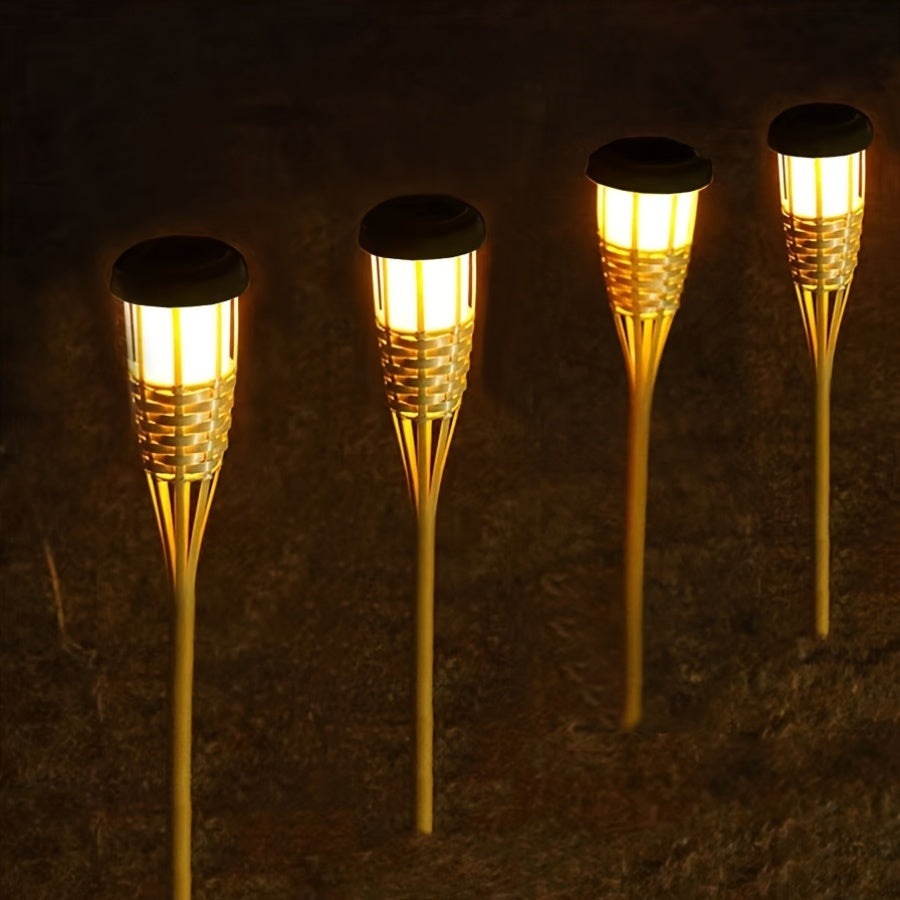 Solar Bamboo Flame Lights