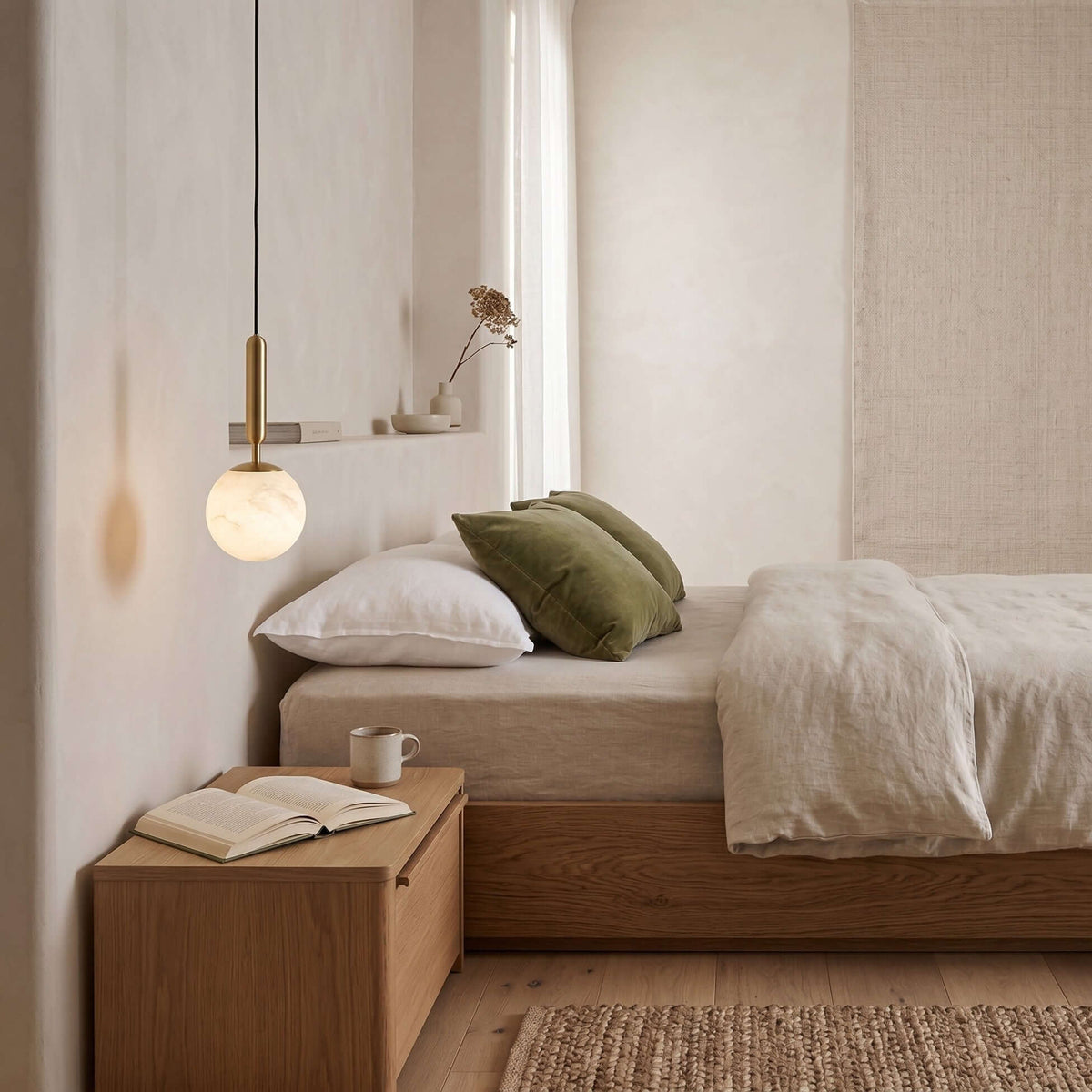 Alabaster Global Pendant Light