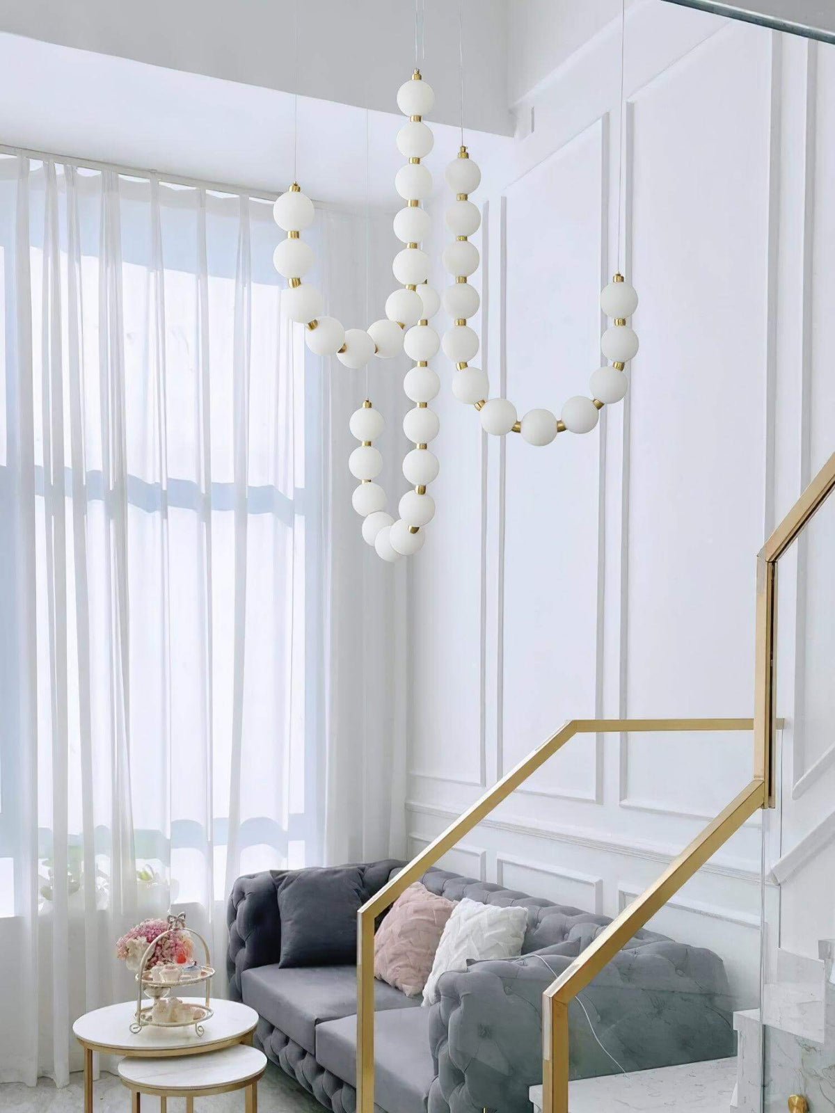 Art Pearl Necklace Chandelier