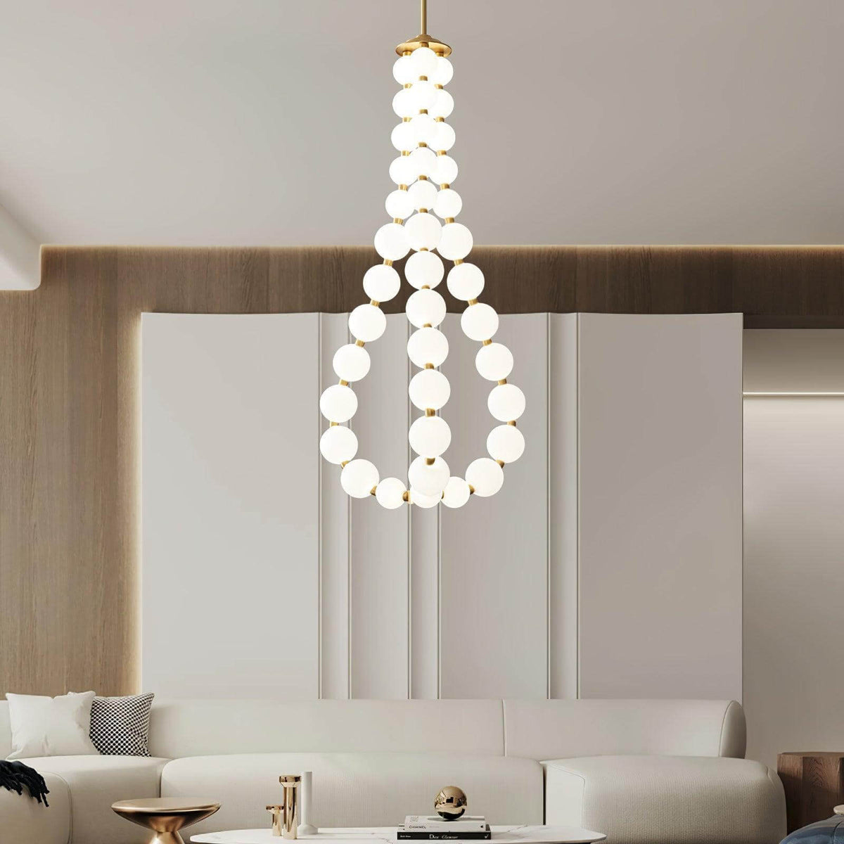 Art Pearl Necklace Chandelier