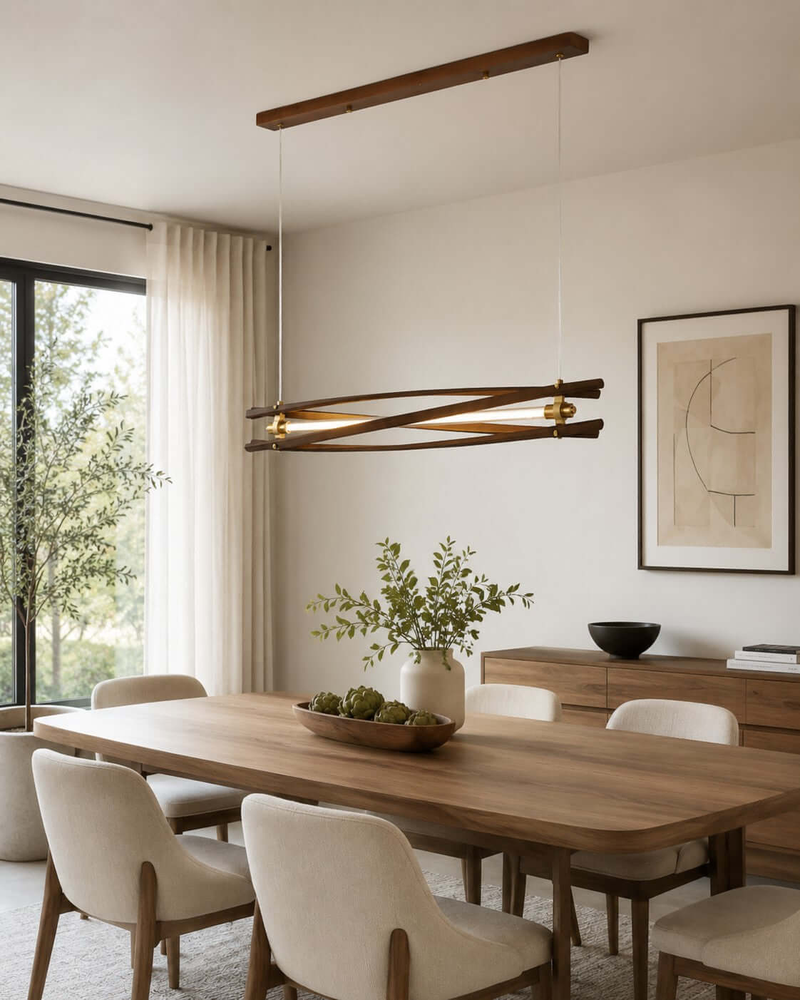 Axis Wood Chandelier