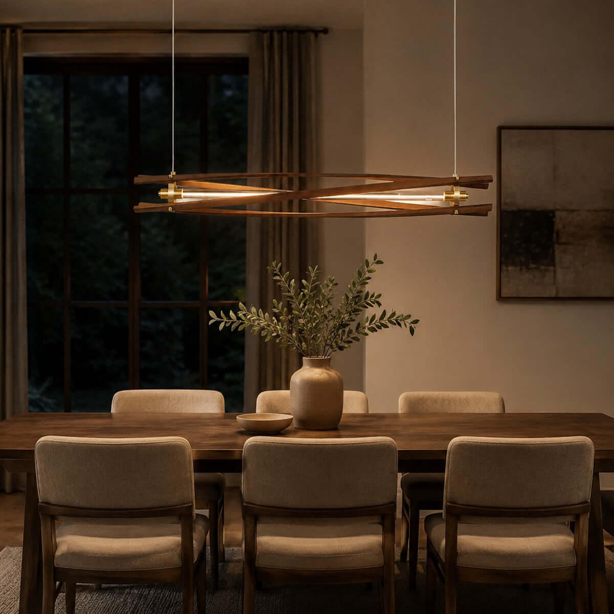 Axis Wood Chandelier