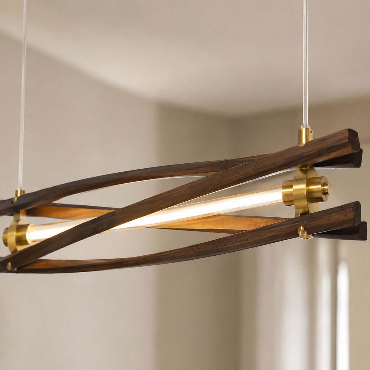 Axis Wood Chandelier