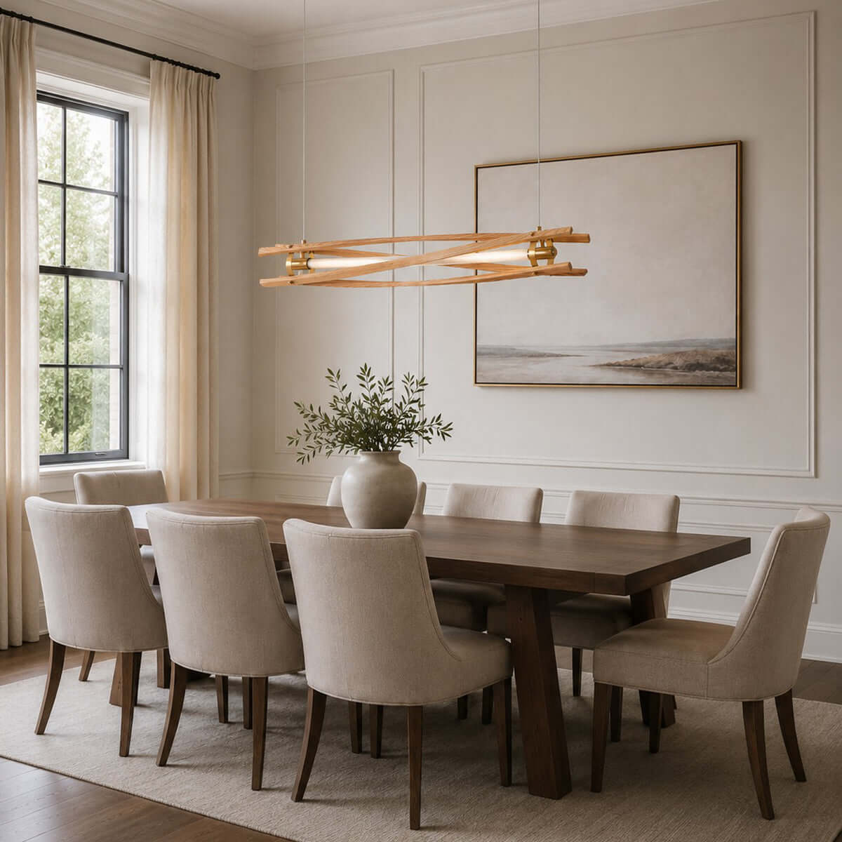 Axis Wood Chandelier