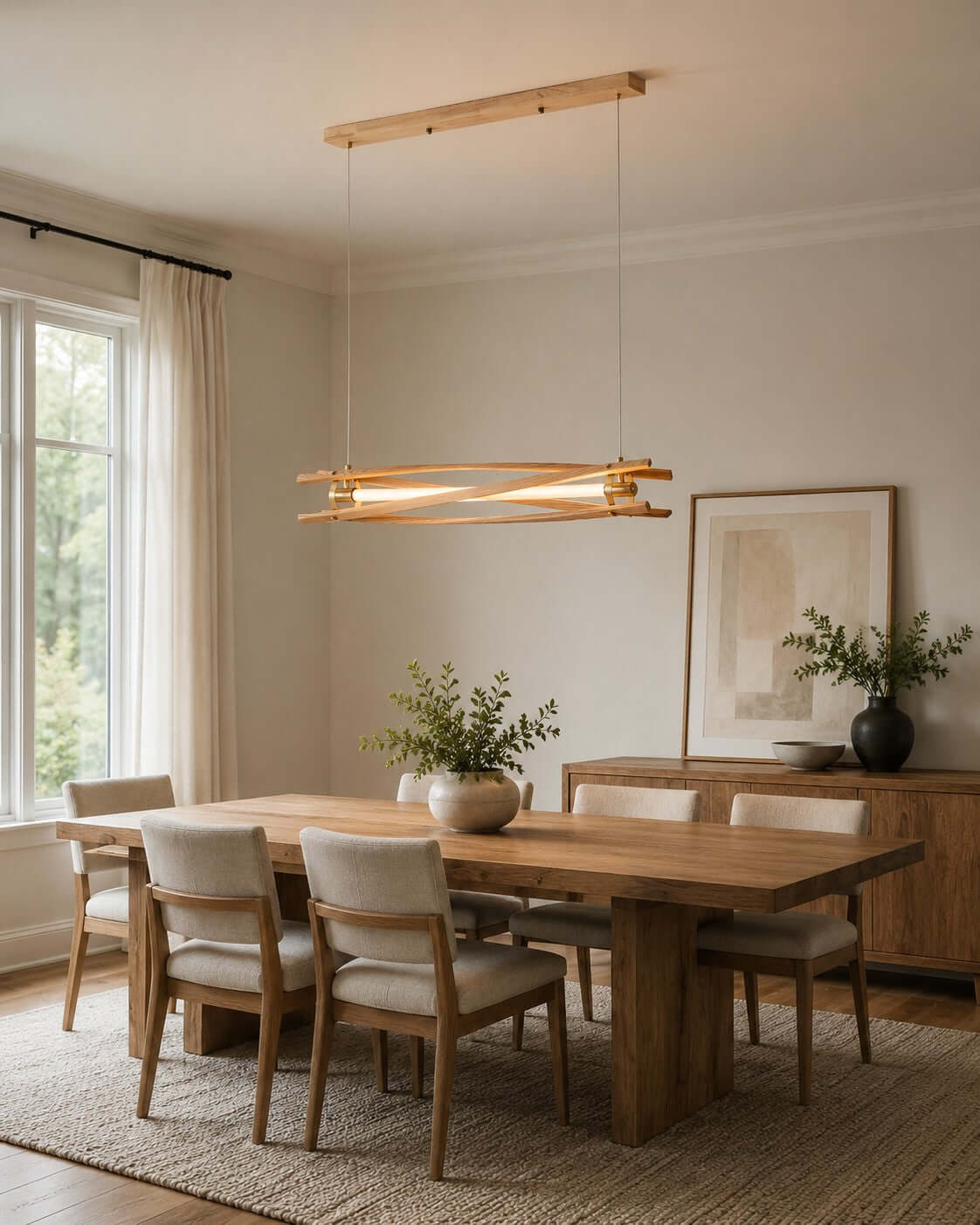 Axis Wood Chandelier