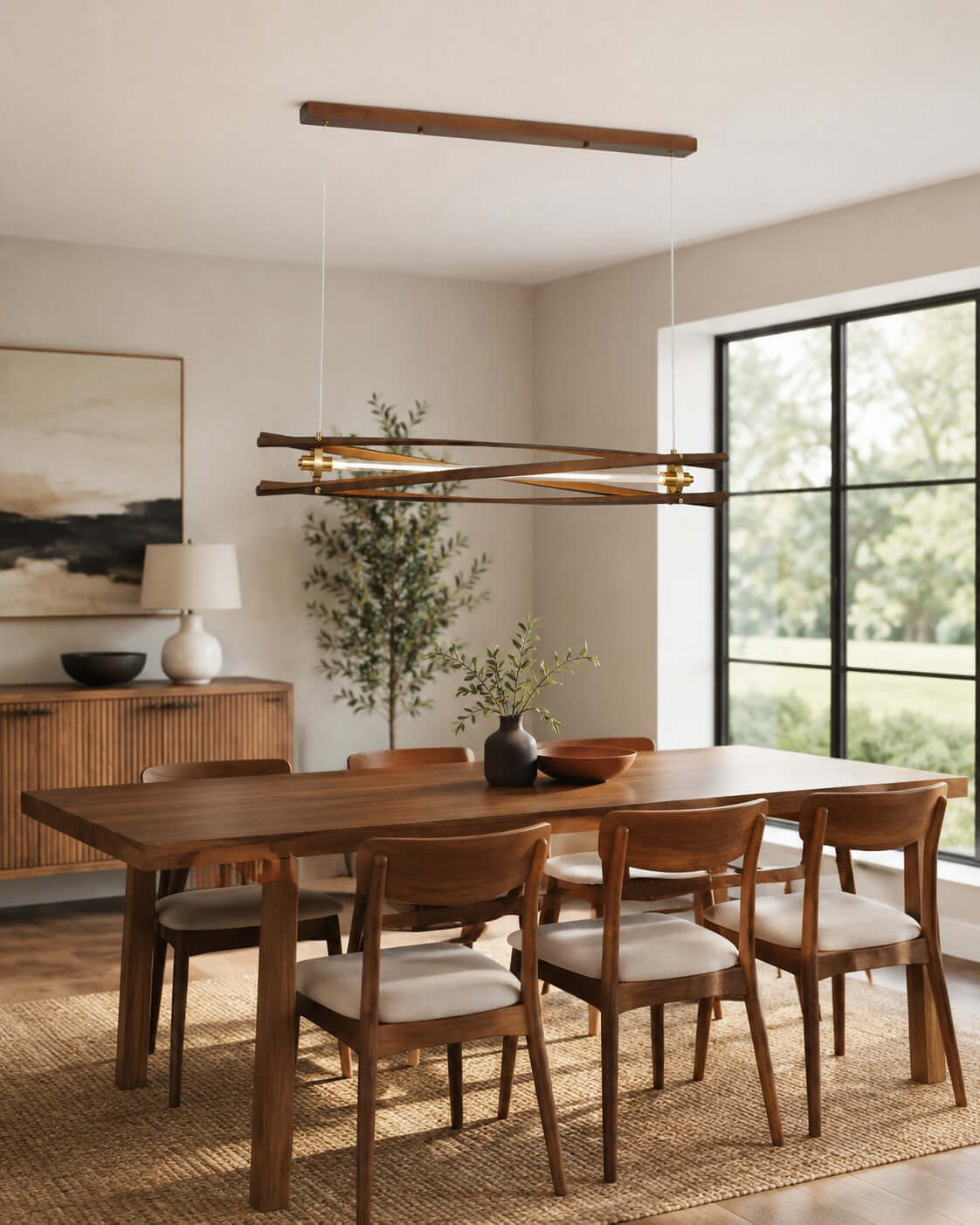 Axis Wood Chandelier