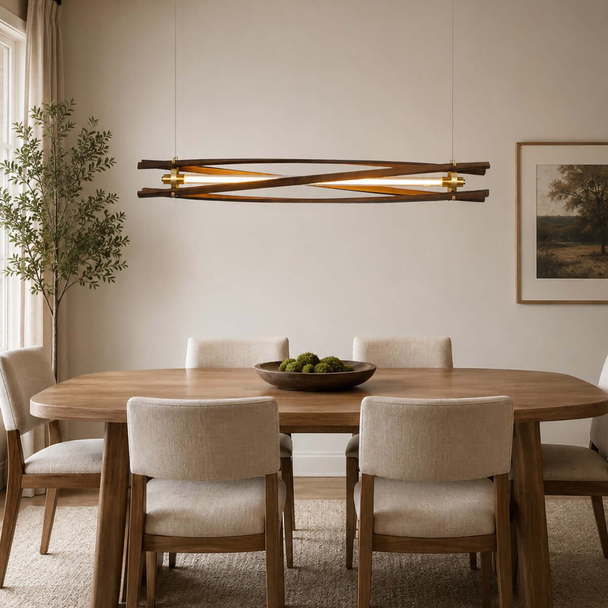 Axis Wood Chandelier