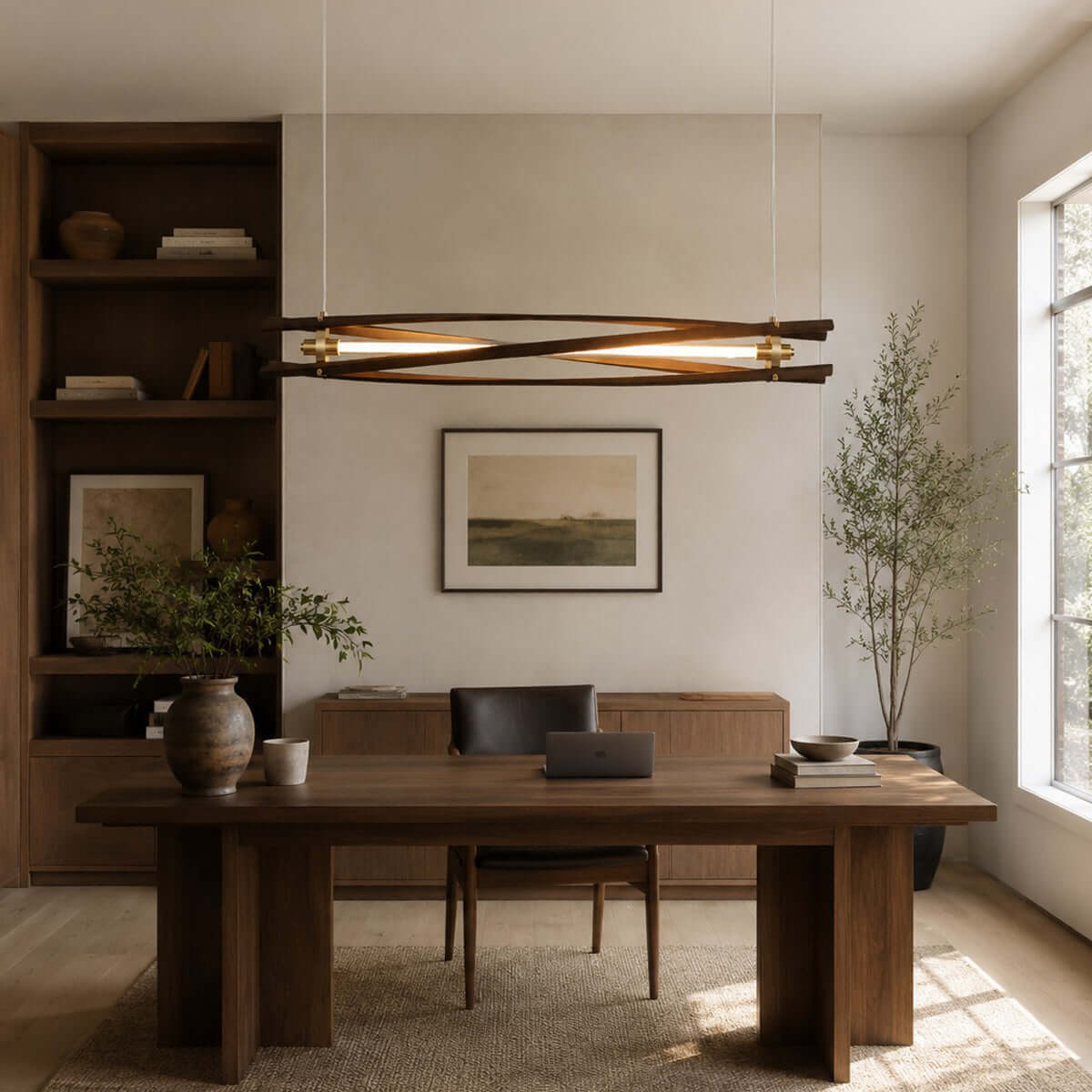 Axis Wood Chandelier