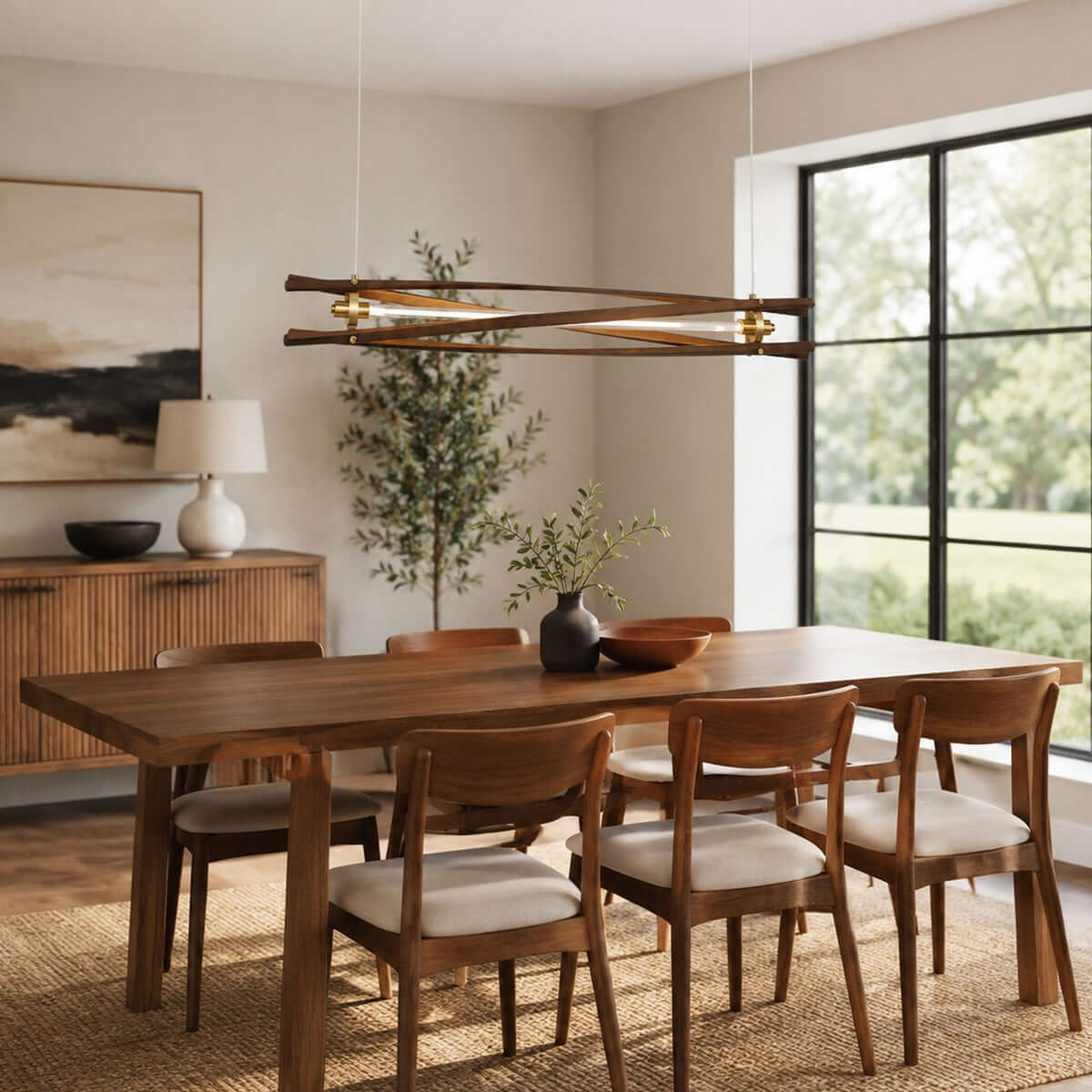 Axis Wood Chandelier