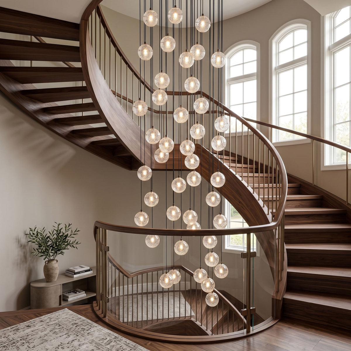 Crystal Bubbles Balls Pendant Lamp