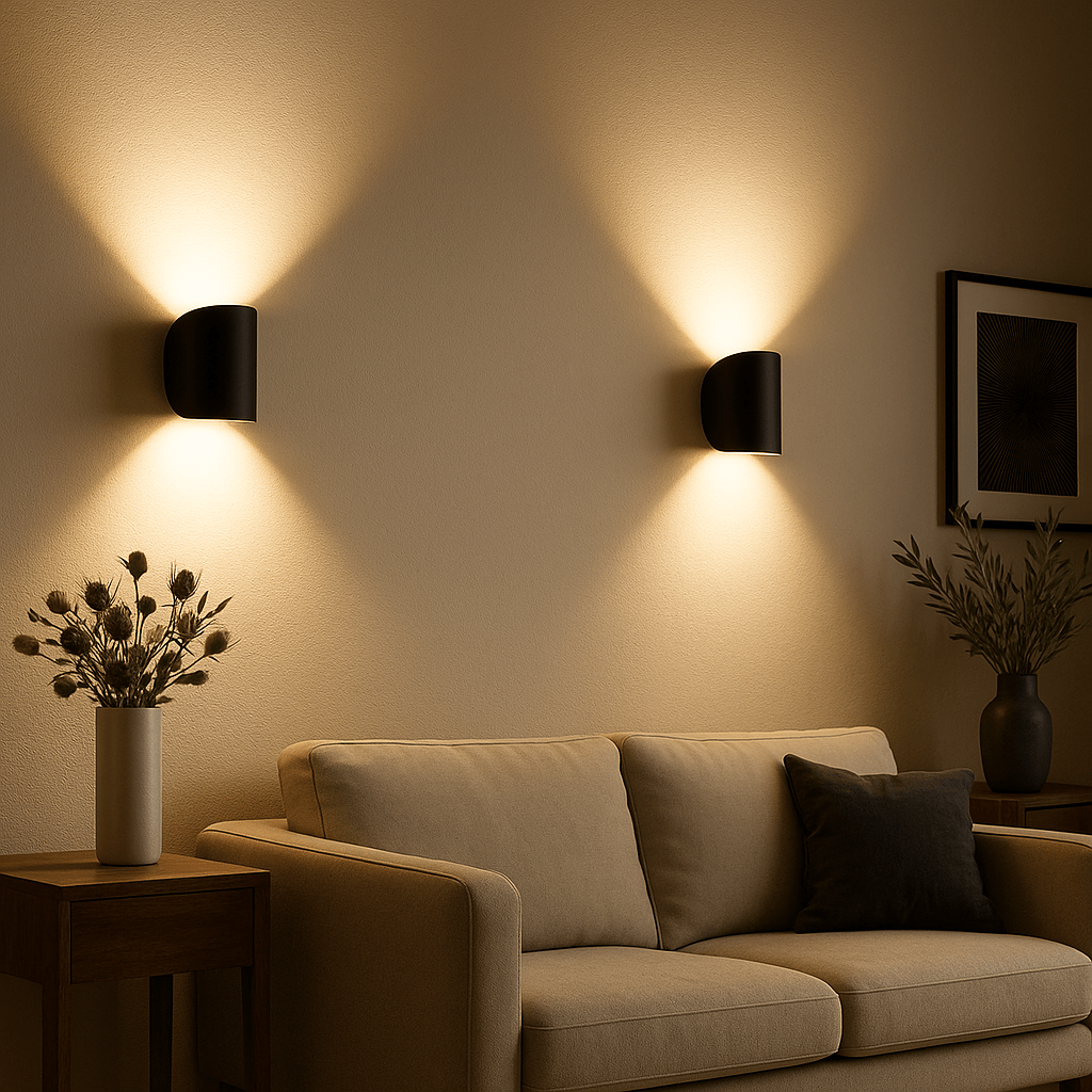 Modern LED Wall Light With Warm Energy-Efficient Glow