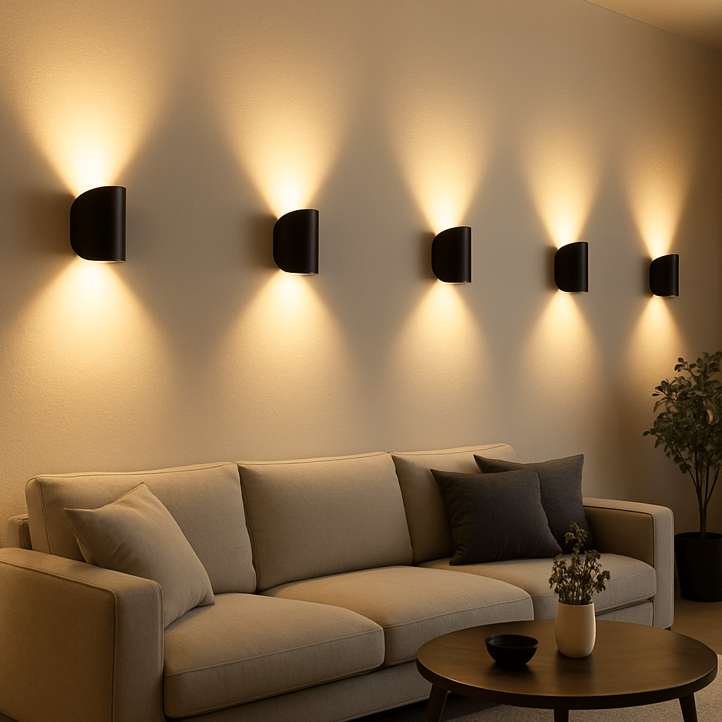 Modern LED Wall Light With Warm Energy-Efficient Glow