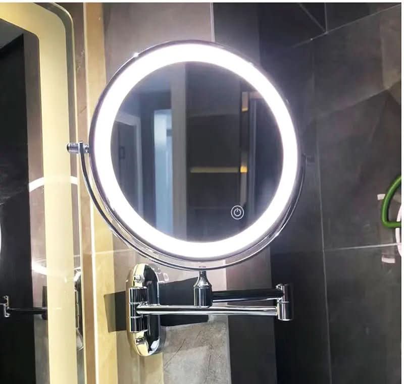 LED Magnifying Mirror with Adjustable Lighting