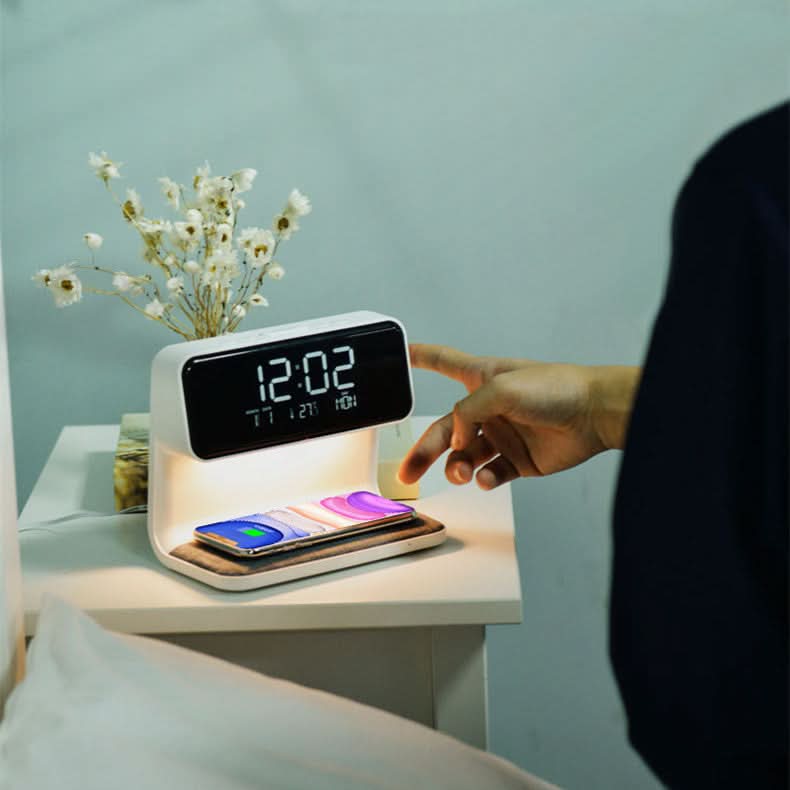 Clear LCD Alarm Clock with Adjustable Dimming Function