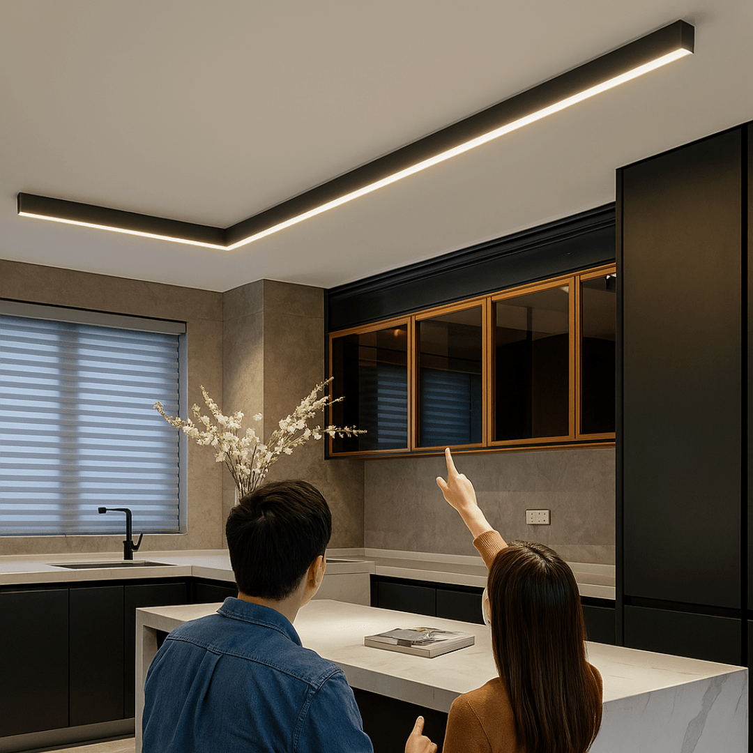 Minimalist LED Ceiling Light with Scandinavian Design
