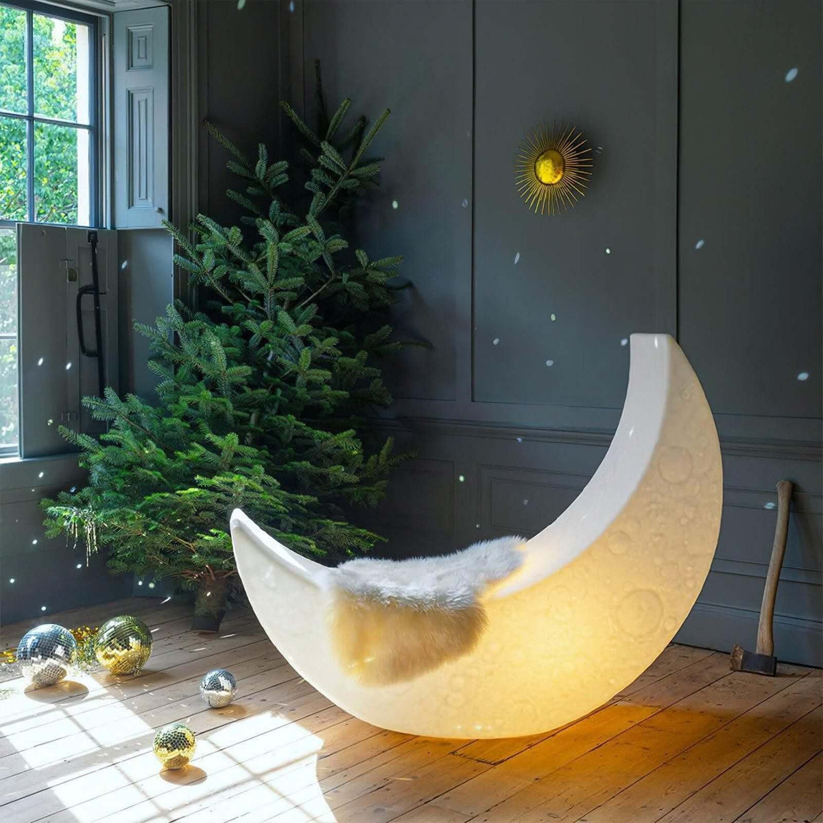 Aurni Moon Floor Lamp