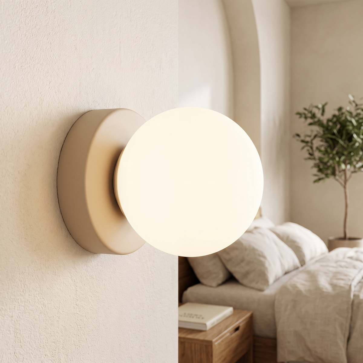 Nuvol Wall Lamp Beige lifestyle