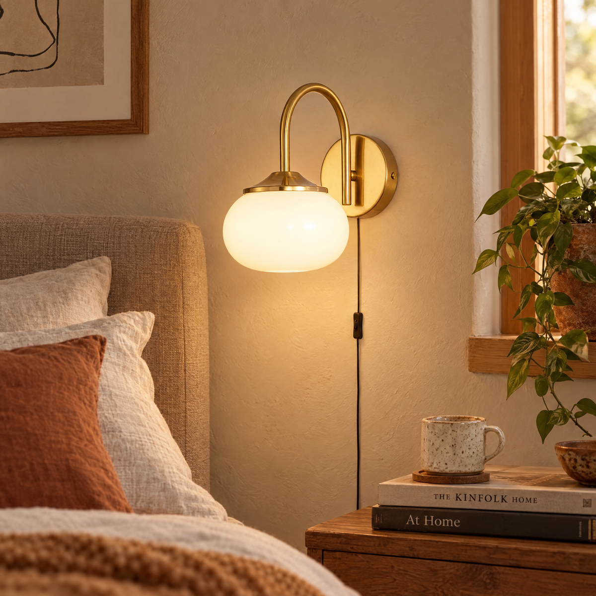Marshmallow Plug-in Sconce | lifestyle