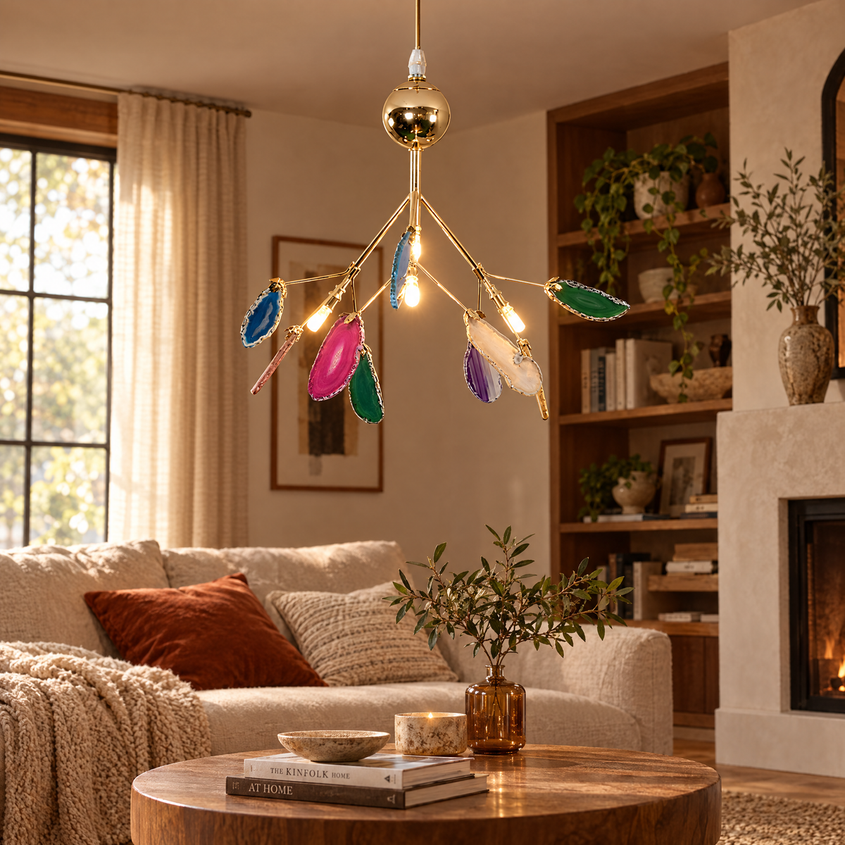 Agate Flake Chandelier | lifestyle