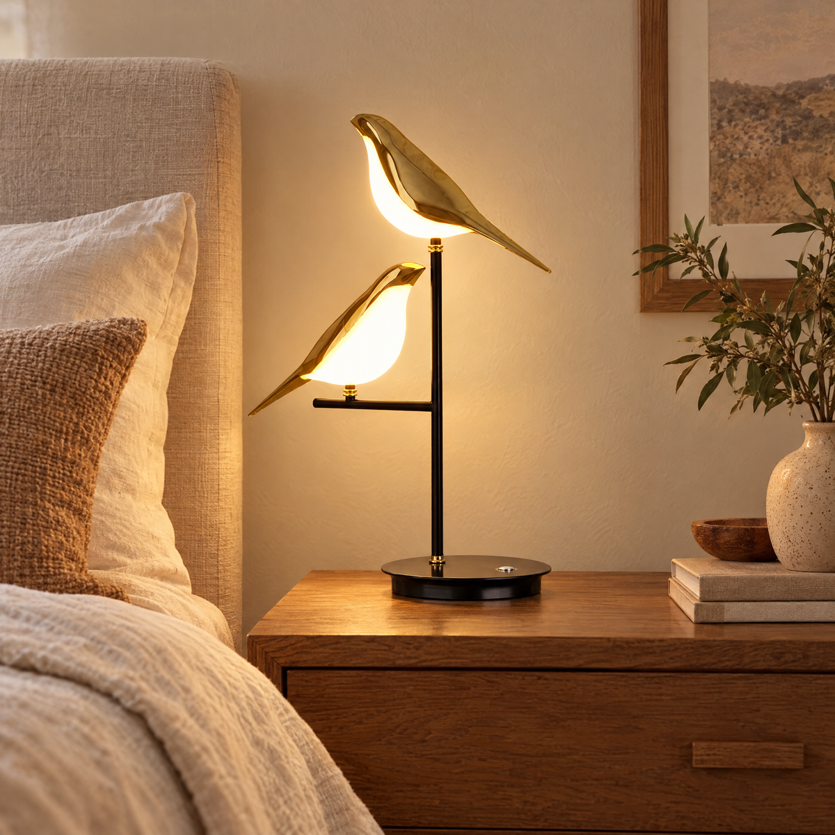 Golden Birdlight Wall Lamp | lifestyle