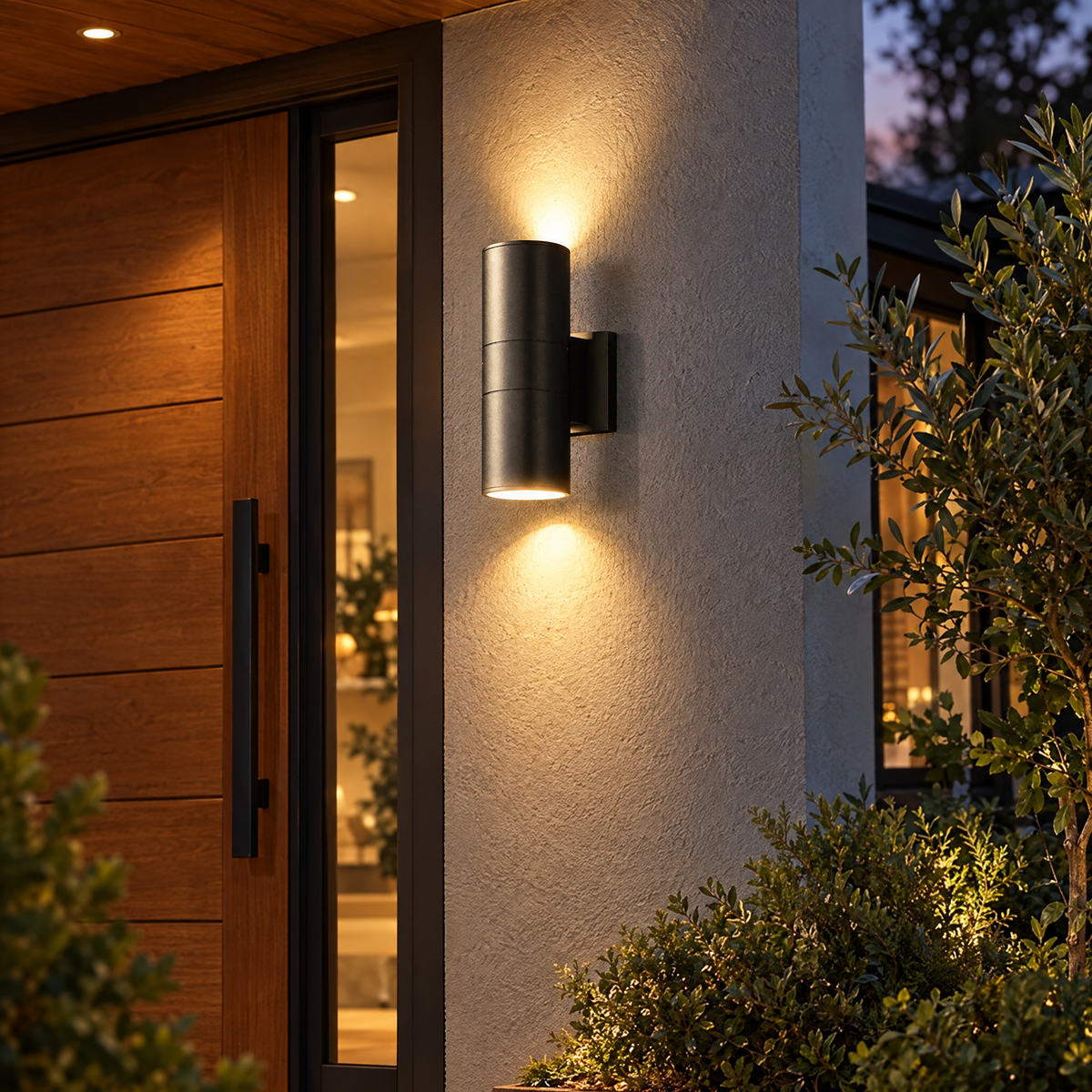 Dual-Beam Outdoor Sconce | lifestyle