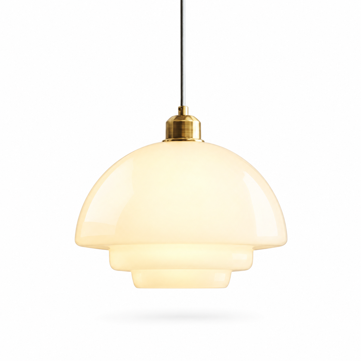 White Glass Pendant Light | g1
