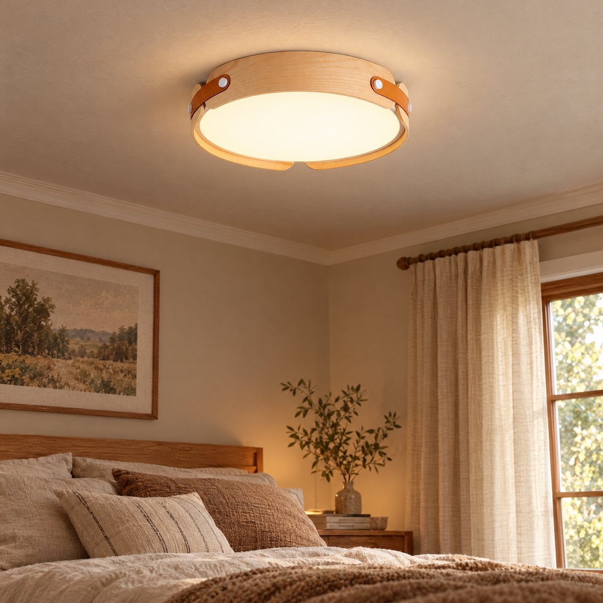 Aiwen Wood Ceiling Light | lifestyle