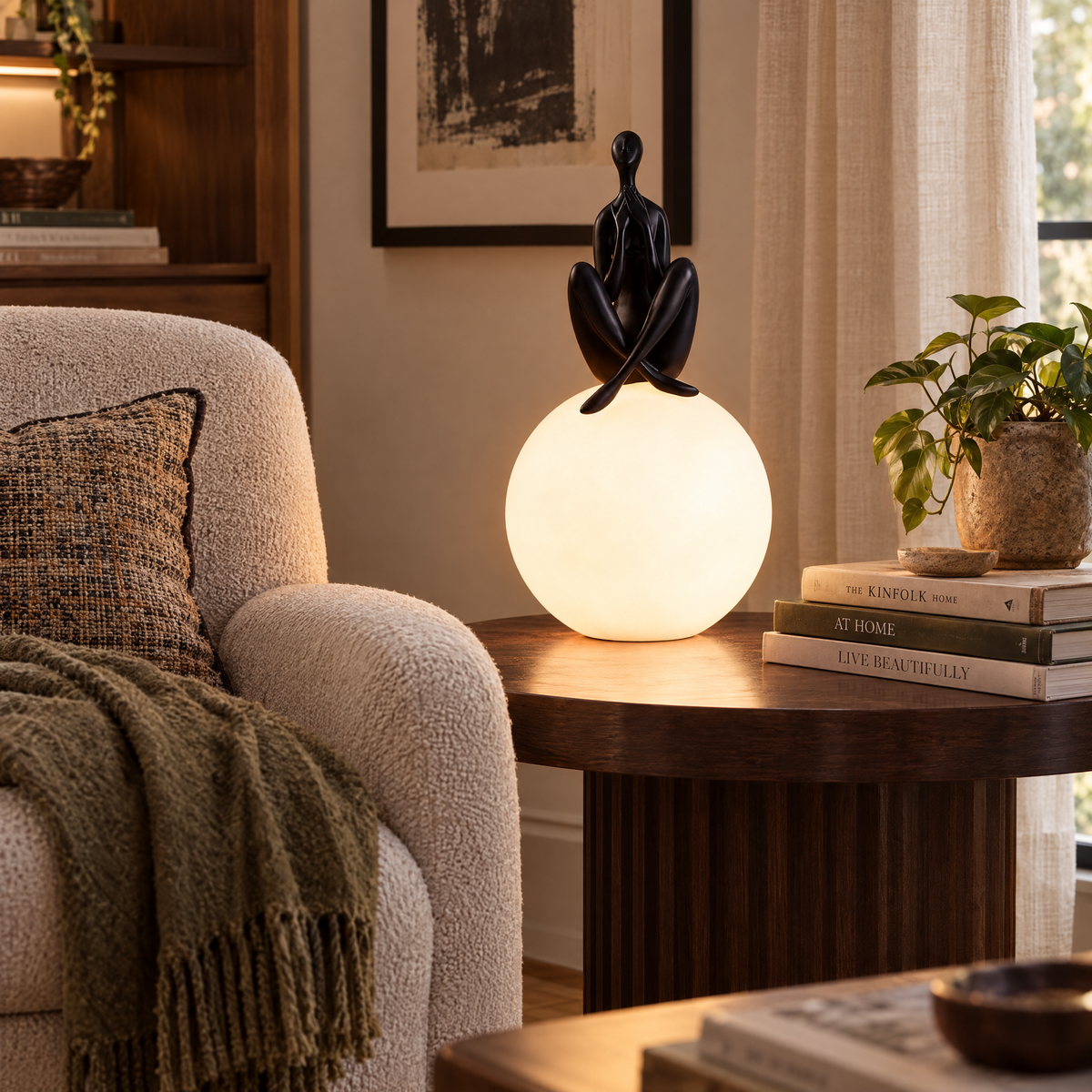 Aumir Sculptural Table Lamp | lifestyle