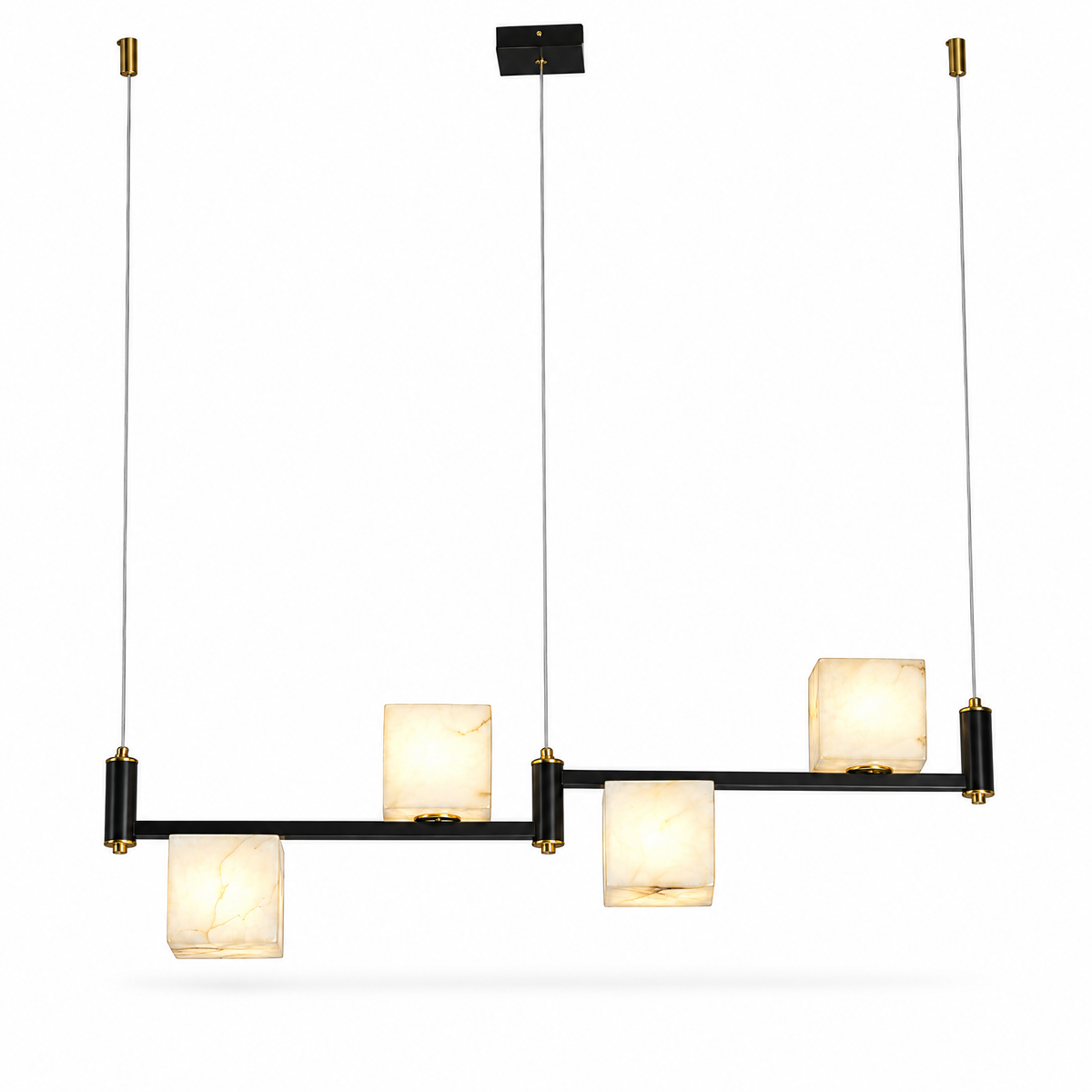 Alabaster Square Box Chandelier | g0