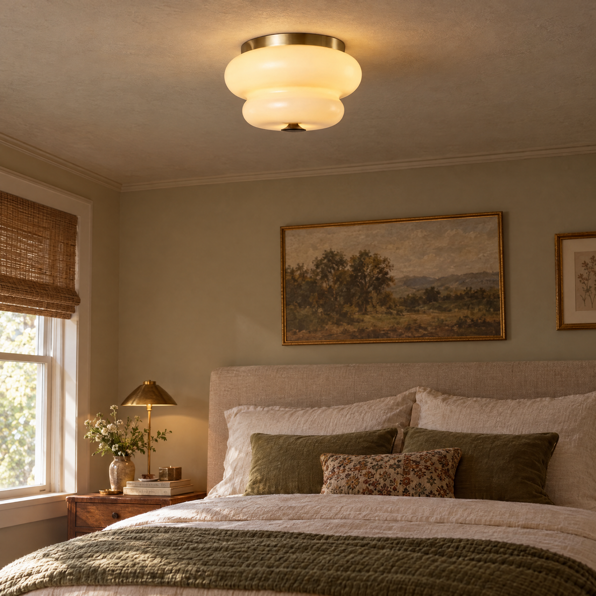 Amorie Flush Mount Light | lifestyle