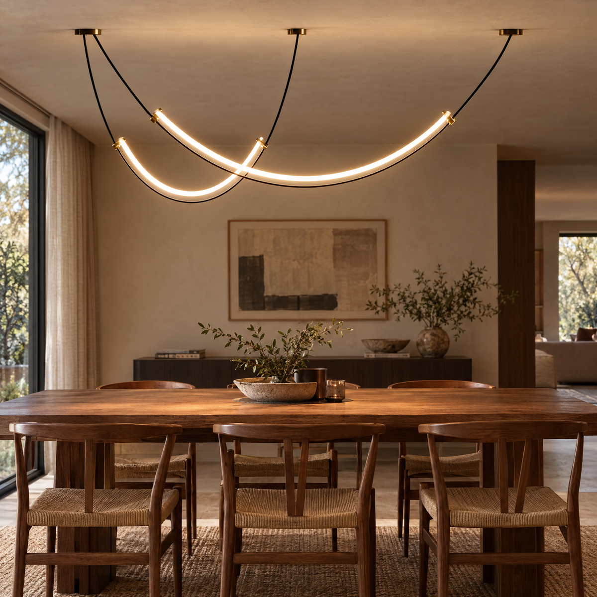 Alvera Linear Chandelier | lifestyle