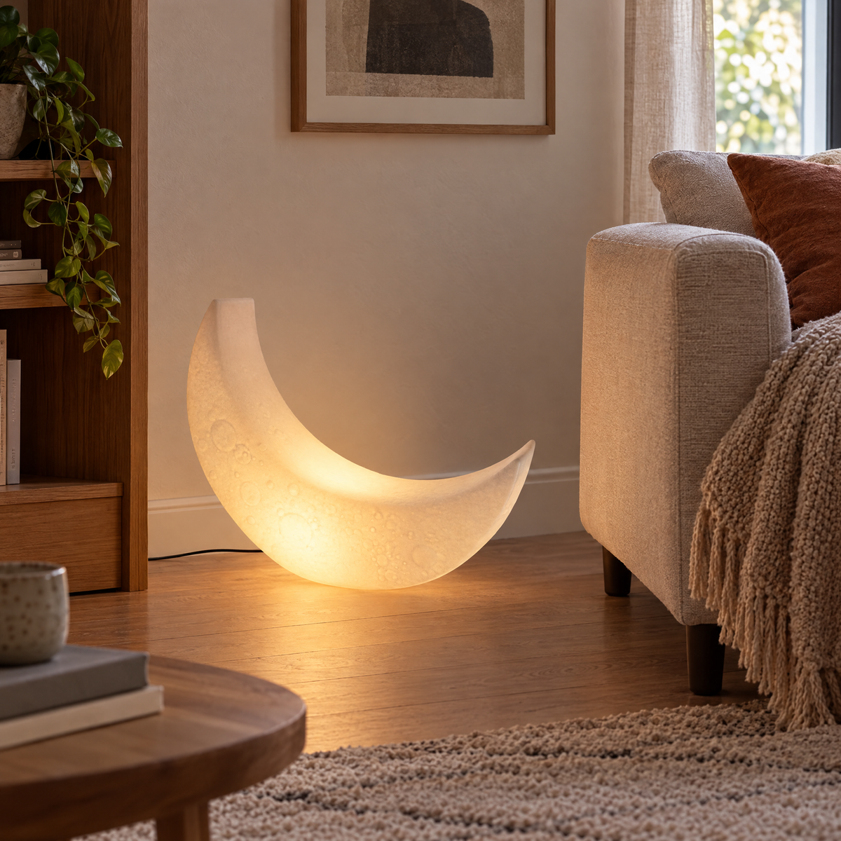 Aurni Moon Floor Lamp | lifestyle