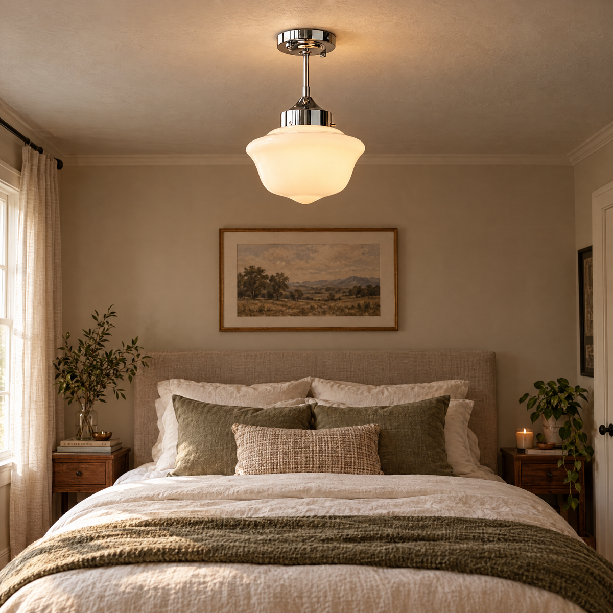 Avenor Semi Flush Mount Light | lifestyle