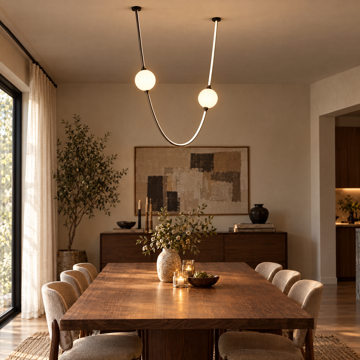 Avorel Linear Chandelier | lifestyle