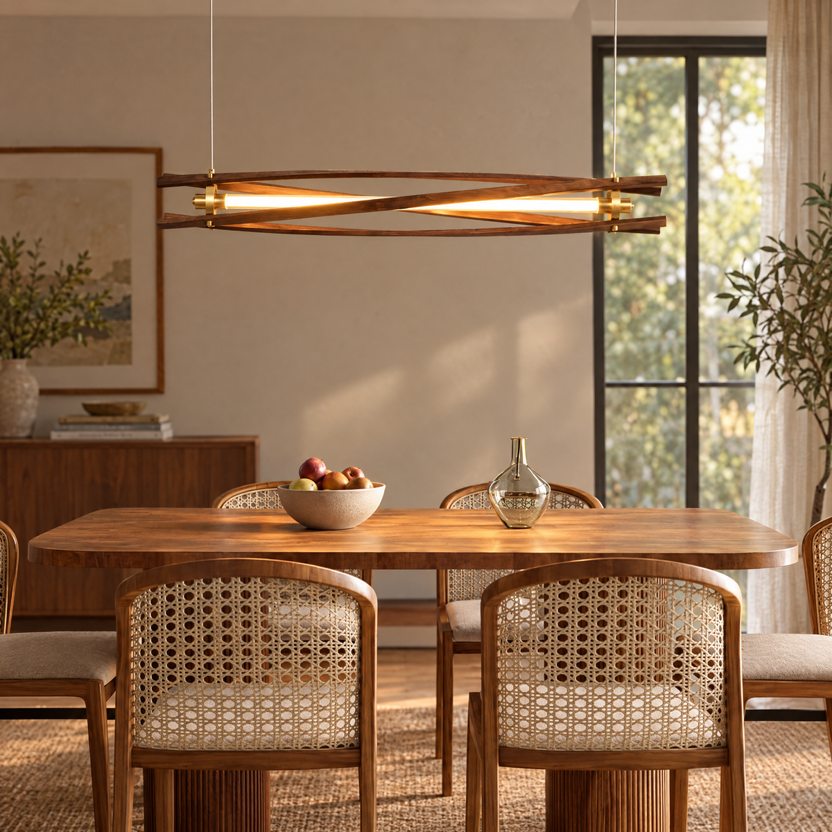 Axis Wood Chandelier | lifestyle