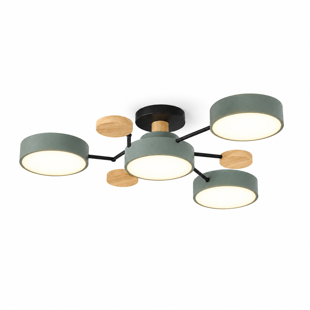 Round LED Ceiling Light with Minimalist Multi-Cup Design | g0