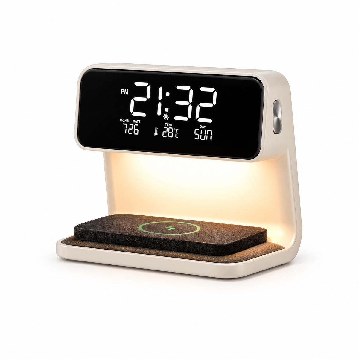 Clear LCD Alarm Clock with Adjustable Dimming Function | g0