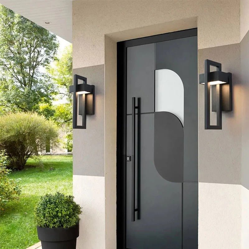 Geometric Outdoor Wall Light