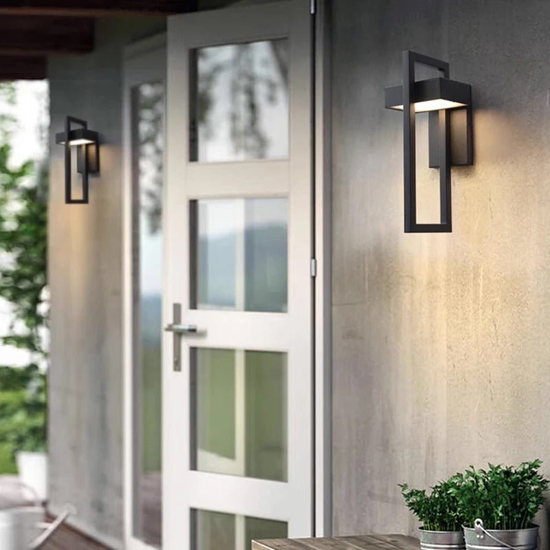 Geometric Outdoor Wall Light