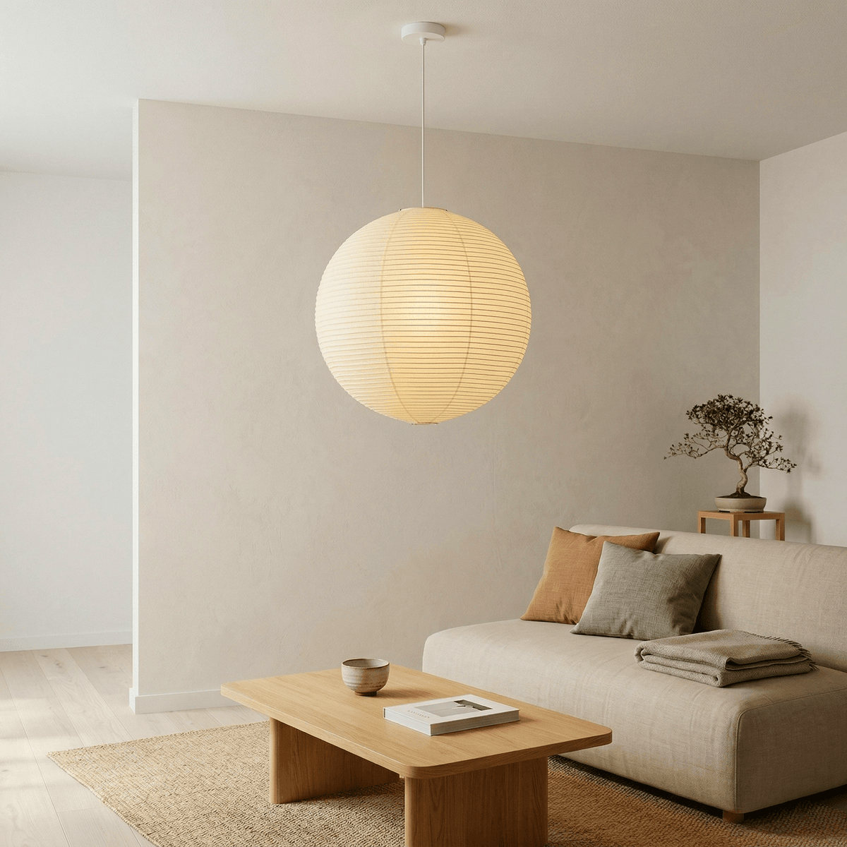 Akari Spherical Pendant Light