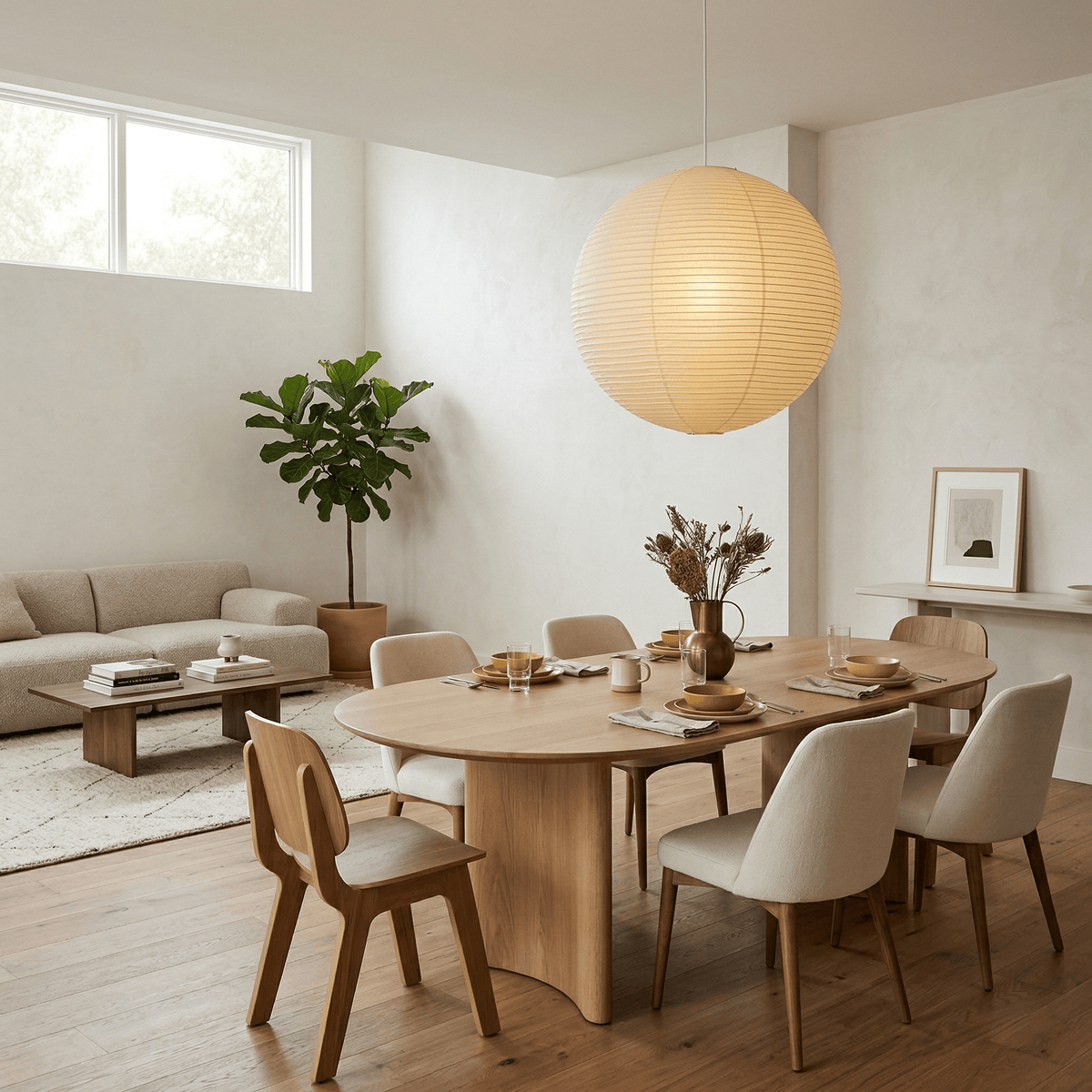Akari Spherical Pendant Light