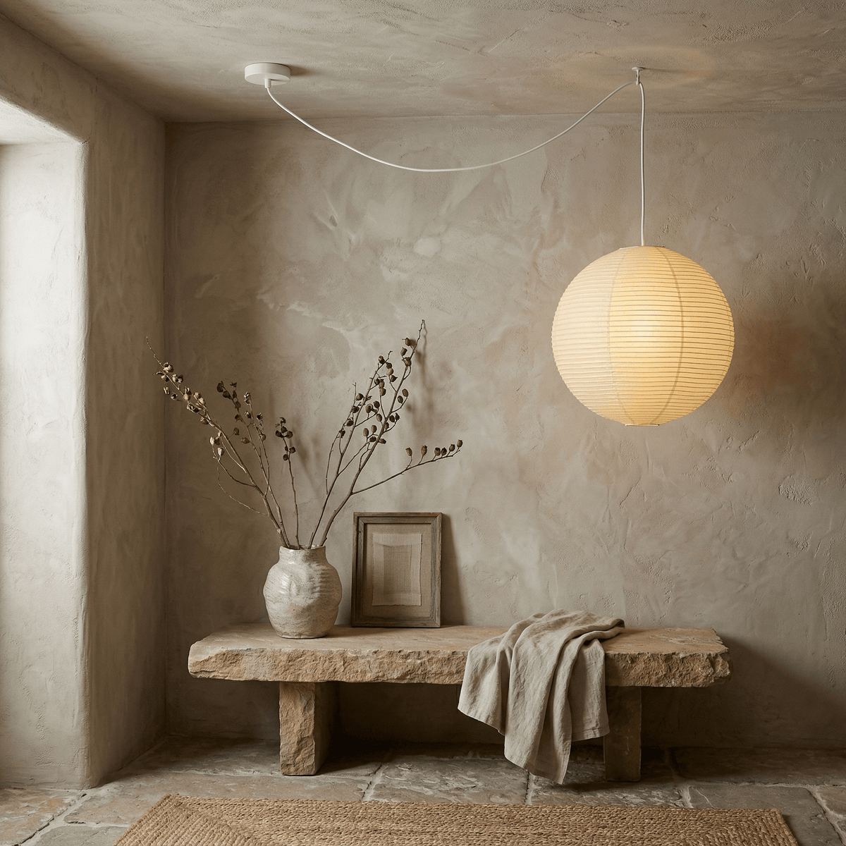 Akari Spherical Pendant Light