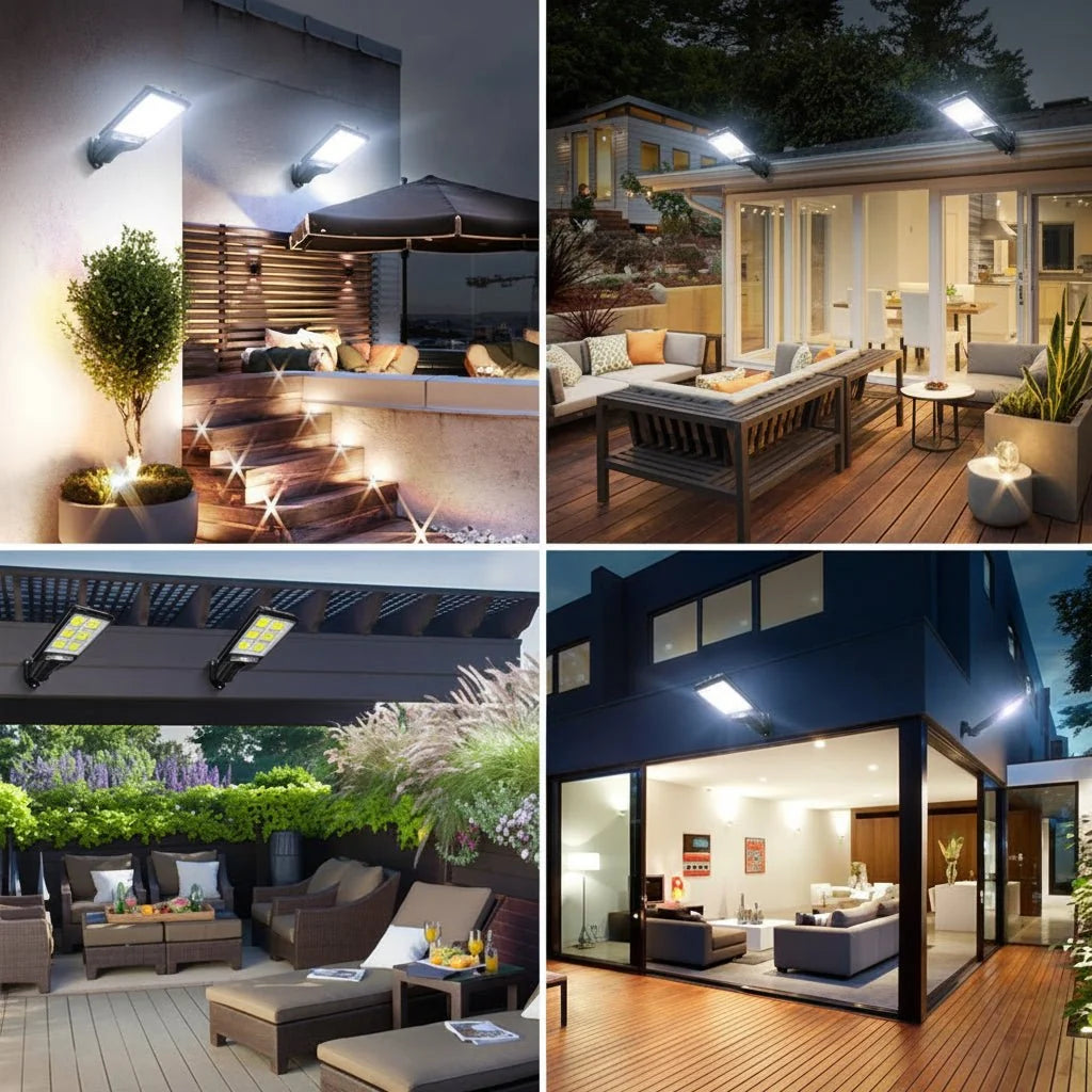 Solar LED Outdoor Spotlight with Motion Sensor