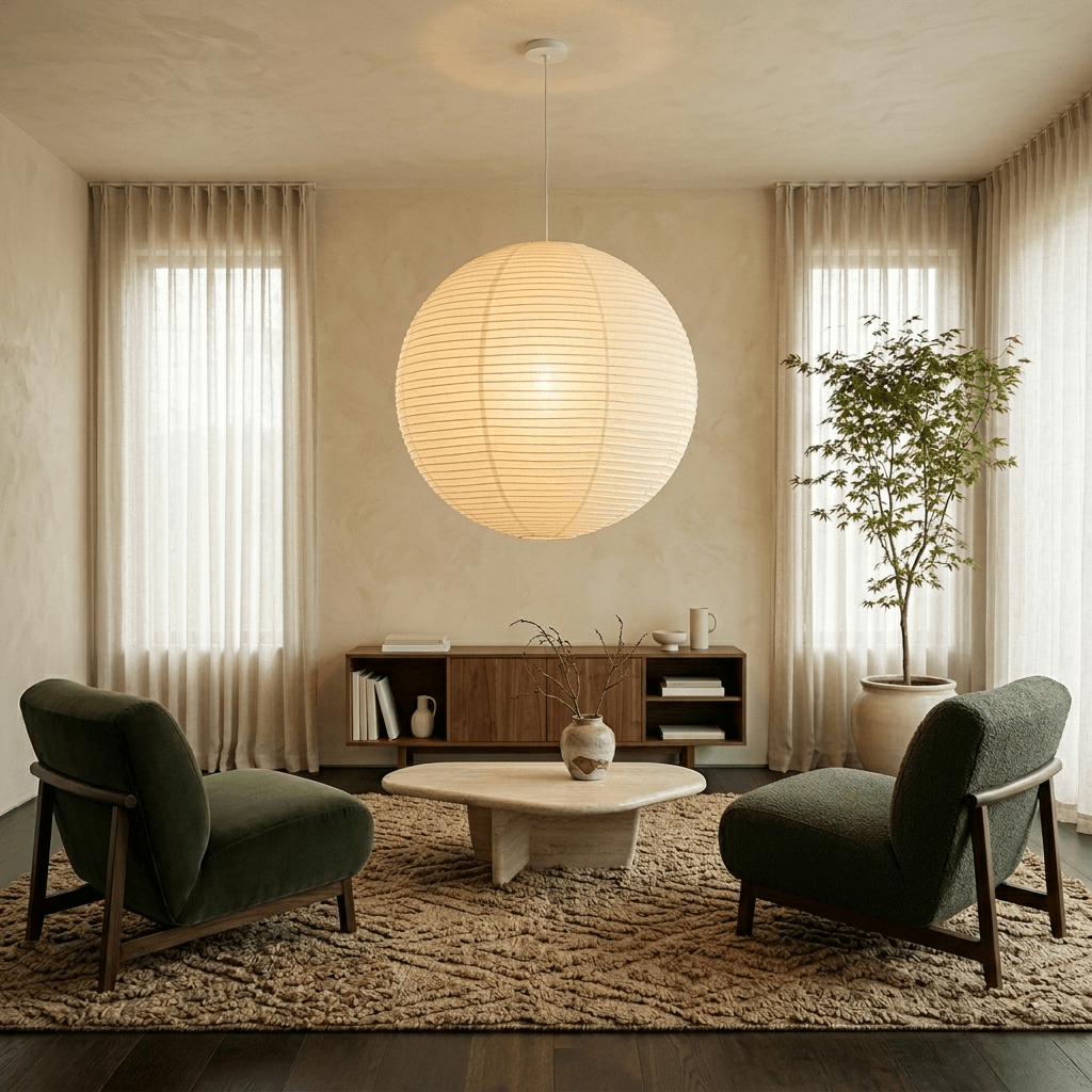 Akari Spherical Pendant Light