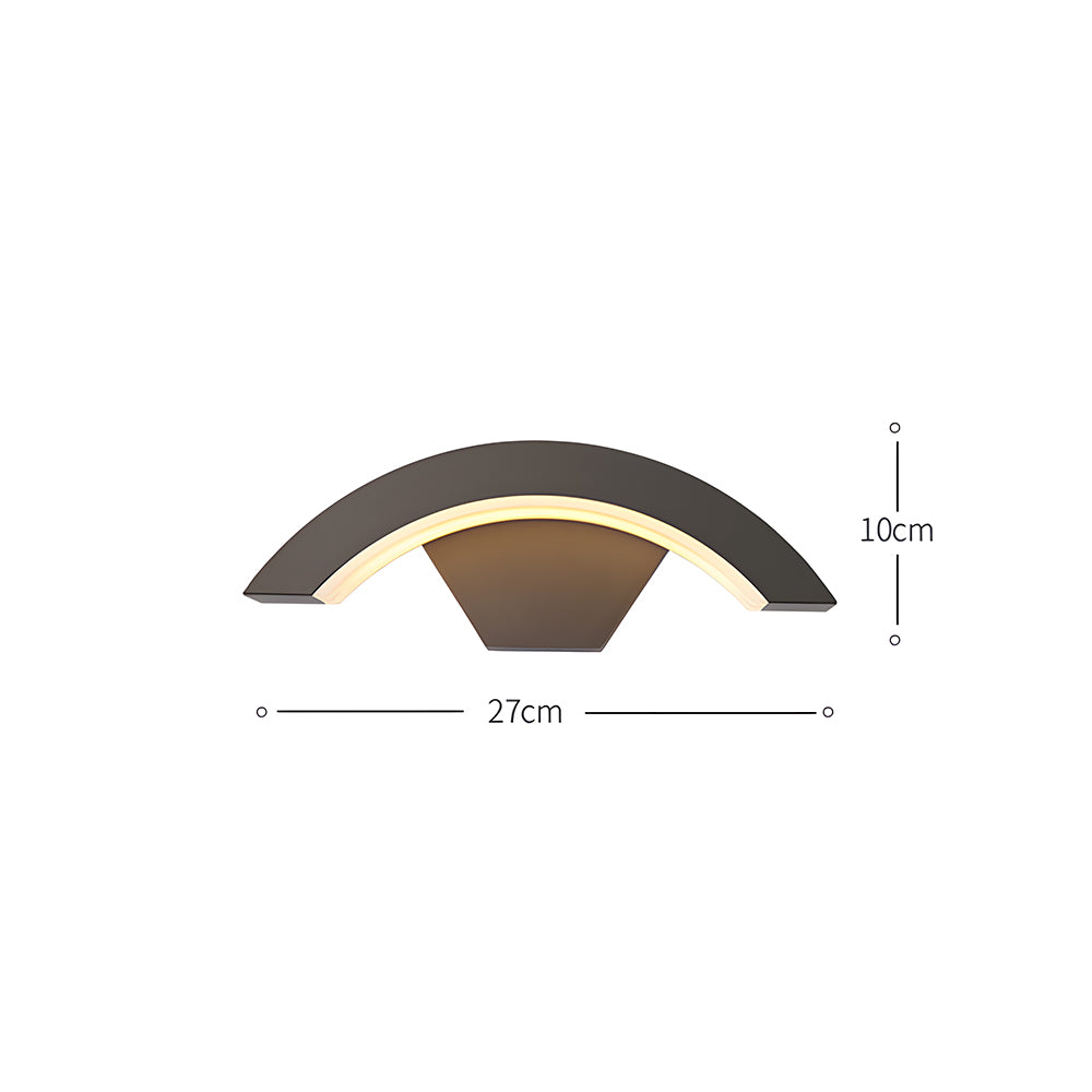 Curved Outdoor Wall Light