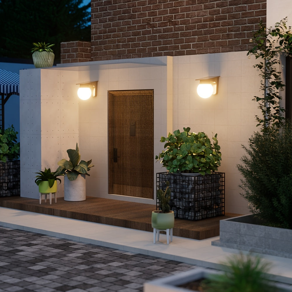 Solar Globe Wall Light